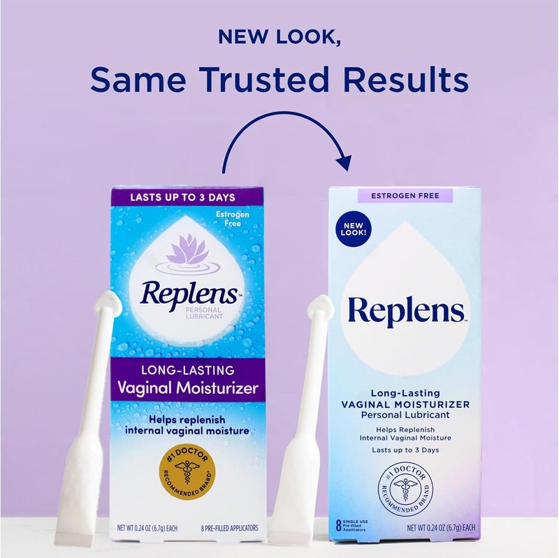 Replens Long-Lasting Vaginal Restores Vaginal Moisture Moisturizer (Pack of 2) - Image 2